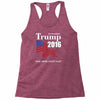 trump 2016 election make america great again Racerback Tank