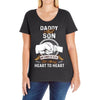 daddy and son not always eye to eye Ladies Curvy T-Shirt