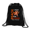 I Wear Peach For Uterine Cancer Awareness Drawstring Bags