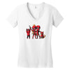 deadpool family portrait Women's V-Neck T-Shirt