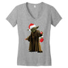 yoda christmas Women's V-Neck T-Shirt