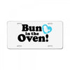 Bun in the Oven with Heart Baby Boy License Plate