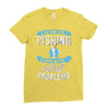go fishing Ladies Fitted T-Shirt