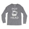pot head coffee lover Long Sleeve Shirts