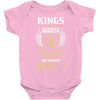 Kings Are Born In August But The Real Kings Are Born On August 12 Baby Onesie