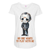 no one wants to play with me Maternity Scoop Neck T-shirt