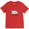 funny cat science t shirt V-Neck Tee