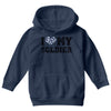 i love my soldier navy camouflage Youth Hoodie