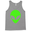 uomo alieno ufo stampa verde fluo divertente mitiche Tank Top
