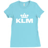 klm dutch airline Ladies Fitted T-Shirt