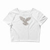 dove typography Crop Top