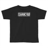 samcro funny retro biker gang sons fancy dress anarchy vintage Toddler T-shirt