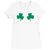 shamrock boobs Ladies Fitted T-Shirt
