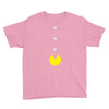 funny 80s pacman 'eating buttons' Youth Tee
