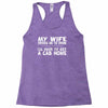 my wife drives me to drink i'll have to get a cab home Racerback Tank