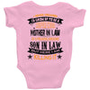 Super Cool Mother In Law Of A Freaking Awesome Son In Law Baby Onesie