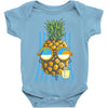 pineapple sunbathe Baby Onesie