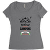 Weekend Forecast Camping With A Chance Of Drinking Women's Triblend Scoop T-shirt