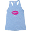 Mrs with heart dot (Mr and Mrs set) Racerback Tank