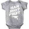 han shot first Baby Onesie