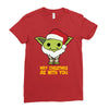 may cristmas be with you yoda Ladies Fitted T-Shirt
