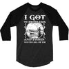 99 problems   fishin' solves all of em 3/4 Sleeve Shirt