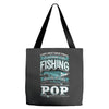 fishing pop Tote Bags