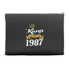 kings are born in 1987 Accessory Pouches