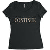 continue Women's Triblend Scoop T-shirt