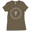 tolkien ring inscriptions Ladies Fitted T-Shirt