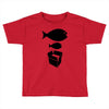 big fish little fish cardboard box   music t shirt Toddler T-shirt