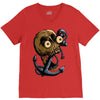 skull anchor V-Neck Tee