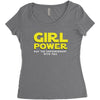 Girl Power May The Empowerment With You Women's Triblend Scoop T-shirt