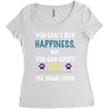 you can't buy happiness, but you can adopt a cat and that's pretty muc Women's Triblend Scoop T-shirt