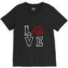 love paw rhinestud V-Neck Tee