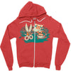 rock, paper, scissor hold Zipper Hoodie