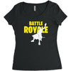ride the rocket battle gaming Women's Triblend Scoop T-shirt