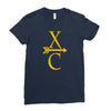 cross country running Ladies Fitted T-Shirt