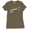 uffington horse Ladies Fitted T-Shirt