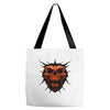 evil face Tote Bags