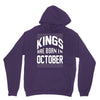 kings are born in october Unisex Hoodie