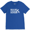 real men change diapers V-Neck Tee