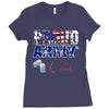 proud army dad Ladies Fitted T-Shirt
