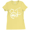 dw drum music instrument logo Ladies Fitted T-Shirt
