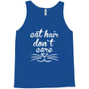 cat hair don't care cute crazy cat Tank Top