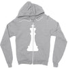 Chess King and Pawn Zipper Hoodie