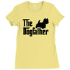 the dogfather west highland Ladies Fitted T-Shirt