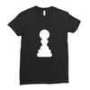 Chess King and Pawn Ladies Fitted T-Shirt