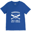 diamonds are a girls best friend girls softball shirt funny women spor V-Neck Tee