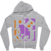 pb&amp;j vectorized Zipper Hoodie